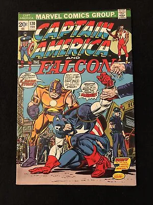 Buy Captain America 170 5.0 Marvel 1974 Small Tear Back Cover 1st Full Moonstone Op • 11.07£