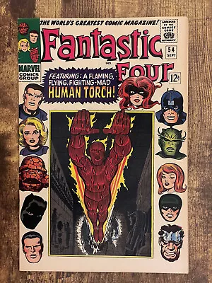 Buy Fantastic Four #54 - STUNNING HIGH GRADE - 3rd App Black Panther - Marvel Comics • 8.43£
