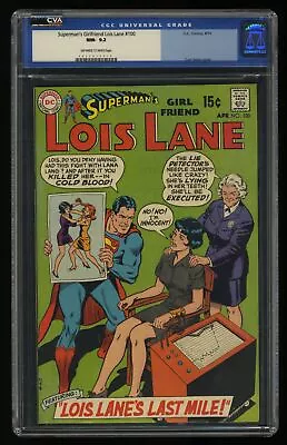 Buy Superman's Girl Friend, Lois Lane #100 CGC NM- 9.2 Off White To White DC Comics • 74.32£