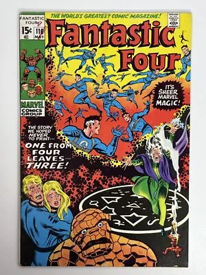 Buy Fantastic Four #110 (1971) 1st Cover App. Agatha Harkness In 6.0 Fine • 40.54£