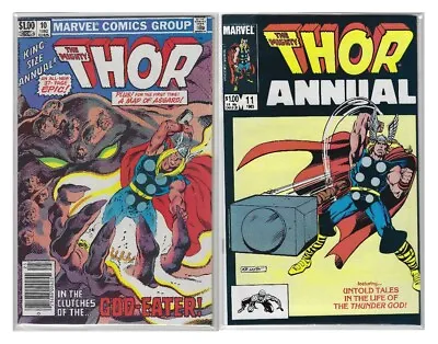 Buy Thor Annual #10-11 (1982-83) 1st App Of Eitiri, Demogorge & Apollo   2-Comic Lot • 19.72£