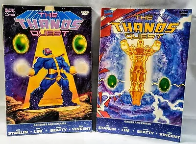 Buy The Thanos Quest #1 & 2 | 1990  | 2 Comic Set | Jim Starlin | Thanos • 39.19£