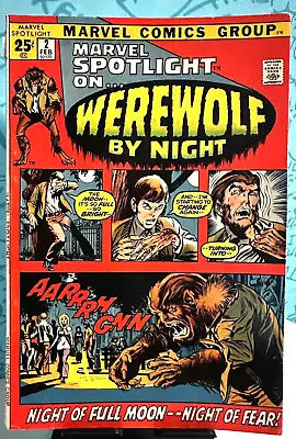 Buy Marvel Spotlight #2 (1972) KEY: 1st App Werewolf By Night / MCU • 395.80£