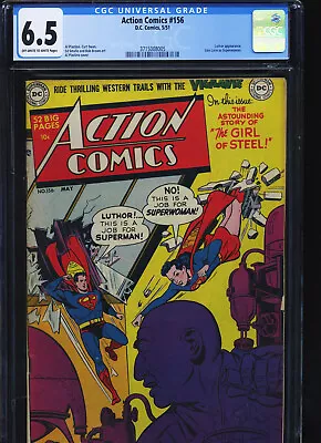 Buy ACTION COMICS #156 - CGC-6.5, OW-W - Superman Vs Luthor - Golden Age  • 604.81£