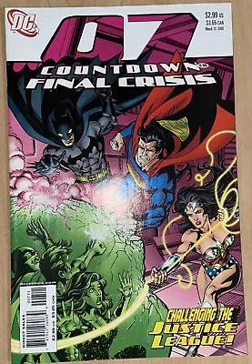 Buy DC Comics Countdown To Final Crisis #7 Challenging The Justice League 2008 • 3.15£