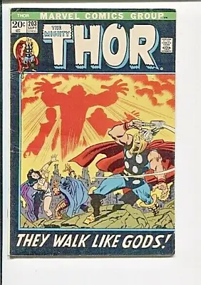 Buy Thor 203 Vg 1st Young Gods 1973 • 7.94£