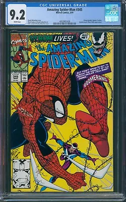 Buy Amazing Spider-Man #345 (1991) CGC 9.2 Marvel Comics • 43.54£