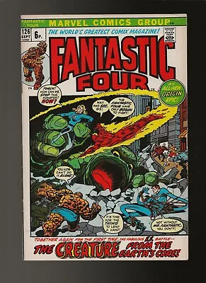 Buy Fantastic Four #126   Uk  Pence Price Variant Marvel Ff Origin • 11.89£
