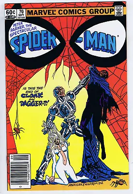 Buy Peter Parker, Spectacular Spider-Man #70 Marvel 1982 The End Cloak And Dagger ?! • 14.19£