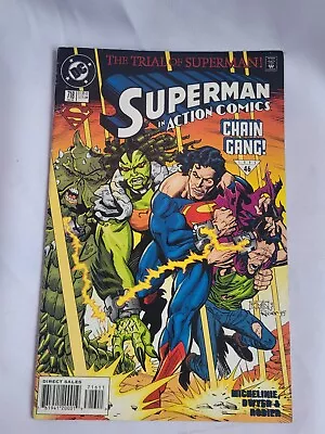 Buy DC Comics - Superman - Chain Gang -#718 Fugitive Justice Dec 1995 Action Comics • 5£