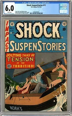 Buy Shock Suspenstories #11 Cgc 6.0 White Pages Ec Comics 1953 • 396.49£