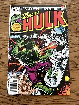 Buy Incredible Hulk #250 (Marvel 1980) Silver Surfer 1st Cameo App Sabra! VF • 31.54£