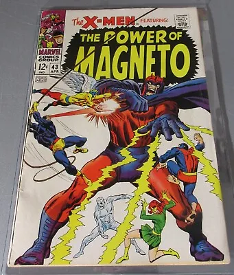 Buy 1967 Marvel Comics The X-Men #43 The Power Of Magneto - Very Good ~ Silver Age • 91.06£