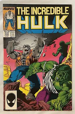 Buy Incredible Hulk 332 NM, WHITE PGS Dance With The Devil! Todd McFarland June 1987 • 14.23£