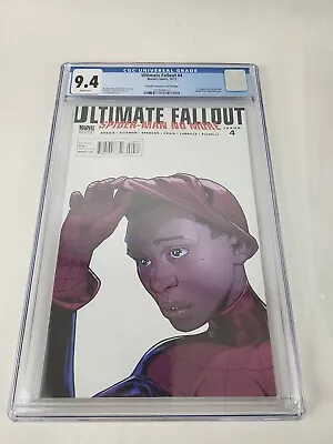 Buy Ultimate Fallout #4 CGC NM 9.4 2nd Print Pichelli Variant 1st Miles Morales! • 127.51£