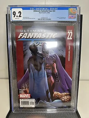 Buy Ultimate Fantastic Four 22 CGC 9.2 NM- WP Marvel Comics 2005 1st Marvel Zombies • 47.41£