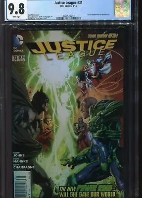 Buy Justice League (New 52) #31 CGC 9.8 Newsstand Edition  1st App Of Jessica Crew. • 7,000£
