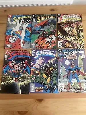 Buy The Adventures Of Superman Comics Graphic Novels Bundle 80s • 12£