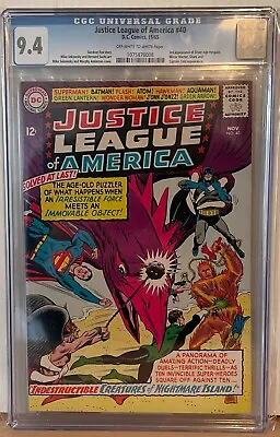 Buy Justice League Of America #40 - Cgc 9.4 - 3rd Appearance Silver Age Penguin   • 250£