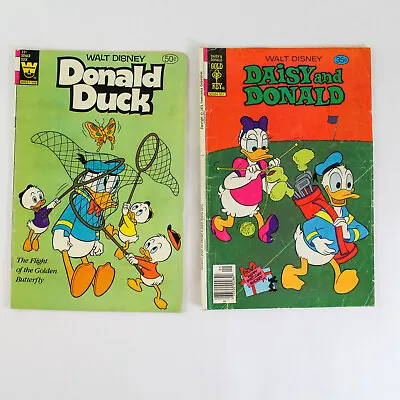 Buy Lot Of 2 Vintage Walt Disney's Comics Donald Duck And Daisy 1970 1979 • 10.19£