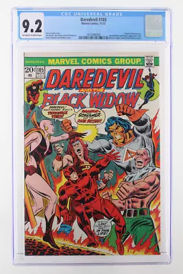 Buy Daredevil #105 - Marvel Comics 1973 CGC 9.2 Origin Of Moondragon. Black Widow An • 103.14£