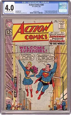 Buy Action Comics #285 CGC 4.0 1962 4035473001 • 132.10£