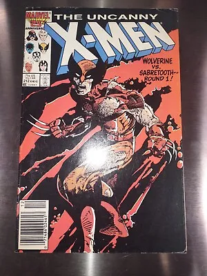 Buy Uncanny X-Men #212 (1988) Key 1st Battle Wolverine Sabretooth Newsstand • 10.23£