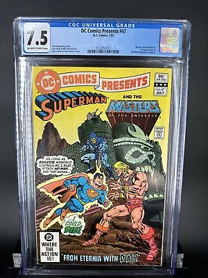 Buy DC Comics Presents #47 CGC 7.5 1ST HE-MAN SKELETOR Masters Of The Universe 1982 • 215.40£