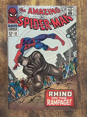 Buy Amazing Spider-Man #43 - STUNNING HIGH GRADE - 1st App Mary Jane | Origin Rhino • 44.27£
