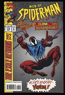 Buy Web Of Spider-Man #118 NM 9.4 1st Appearance Scarlet Spider! Marvel 1994 • 79.15£