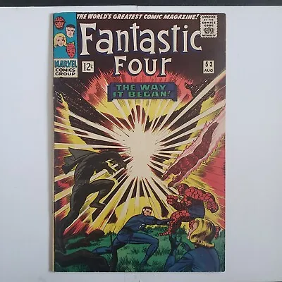Buy Fantastic Four #53 Vol. 1 (1961) 1966 Marvel Comics 2nd App Of The Black Panther • 79.15£