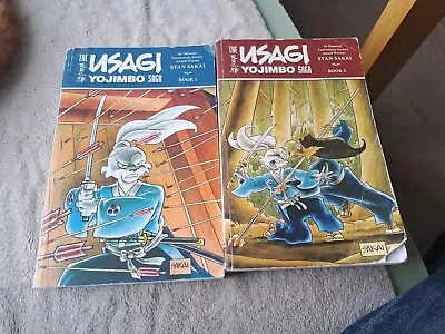 Buy Usagi Yojimbo Saga 1 + 2 TPBs Book Lot All First Printing Edition Rare OOP • 60£