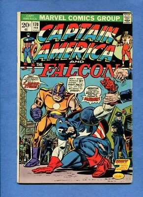 Buy Captain America #170 Falcon Moon-Stone Marvel Comics Feb. 1974 Mid Grade • 2.80£