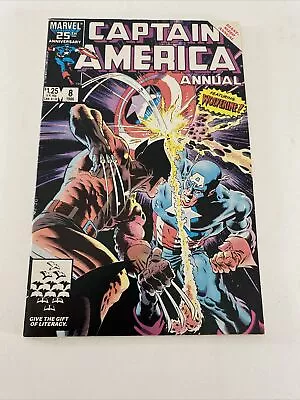 Buy Captain America Annual #8 1986 Marvel Comic Key Issue Iconic Mike Zeck FN/VF • 23.19£