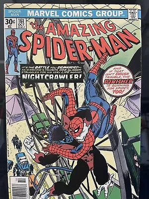 Buy Amazing Spider-man #161 VF/NM 1976 Nightcrawler/Punisher • 31.62£