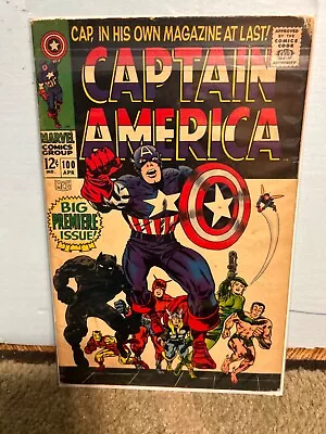 Buy Captain America #100 (Marvel Comics April 1968) • 119.93£