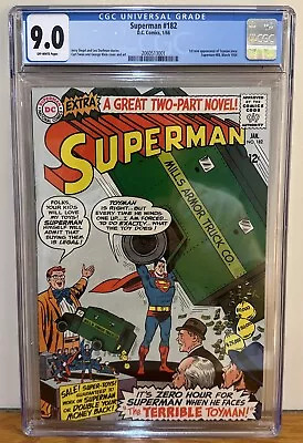 Buy Superman #182 1966 Cgc 9.0 1st New Appearance Of Toyman Since 1954 Superman #88 • 395.30£