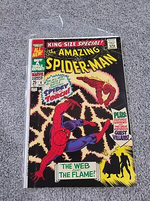 Buy Amazing Spider-Man King-Size Special #4 Marvel Comics 1967 Human Torch  • 19.98£