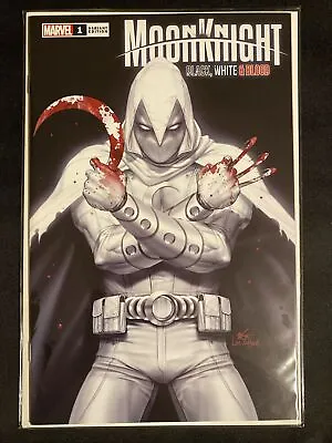 Buy Moon Knight Black White Blood #1 Inhyuk Lee Variant Limited To 1000 W/coa • 14.95£