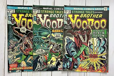 Buy 1973 Strange Tales #171 172 173, Brother Voodoo, Marvel Comics • 78.84£