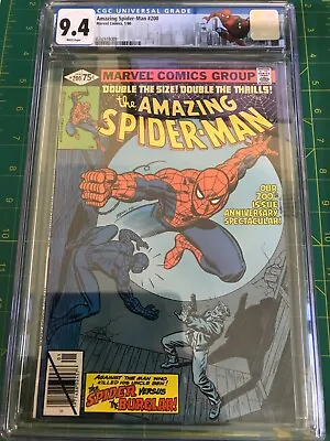 Buy Amazing Spider-Man 200 CGC 9.4 1980 White Pages Origin Retold Custom Label • 98.97£