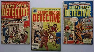 Buy Kerry Drake Detective Cases Comic #17, 18, 20 (1949-1950) FR • 0.99£
