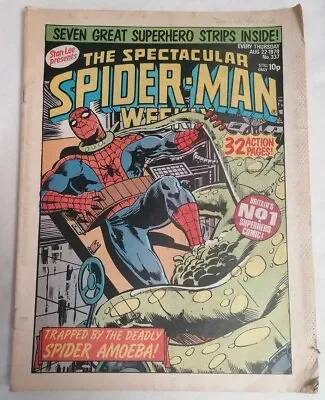 Buy COMIC - The Spectacular Spider-Man Weekly Marvel UK Bronze Age #337 Aug 22 1979 • 3£