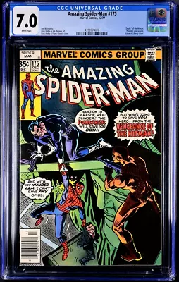 Buy Amazing Spider-Man 175 CGC 7.0  FN/VF  W/Pages • 35.97£