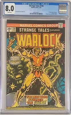 Buy Strange Tales #178 - 1975 - Key Issue - First Appearance Of Magus - CGC 8.0 • 150£
