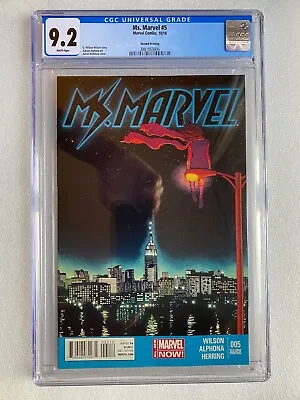 Buy Ms. Marvel #5 Cgc 9.2 2nd Print 1st Cameo Inventor Iconic Cover Kamala Khan Mcu! • 199.99£