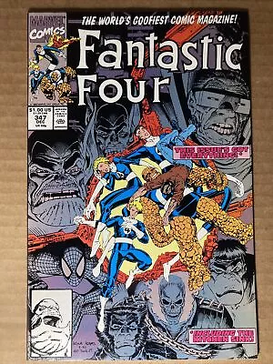 Buy Fantastic Four 347 Marvel 1990 NM+ 1st Appearance Of New Fantastic Four • 4.87£