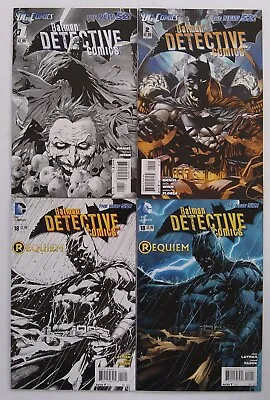 Buy Detective Comics #1 (4th Print) & #2 + #18 Requiem (Main Cover & Variant) New 52 • 23.65£