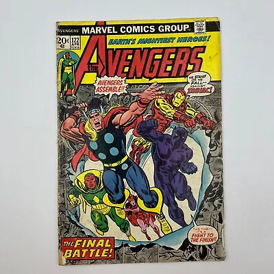 Buy Avengers #122 Marvel Comics Book Iron Man Vision Thor Mantis Romita (1974) • 11.83£