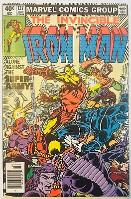 Buy 1979-Marvel- Invincible Iron Man #127-  Demon In A Bottle 8/8- Newsstand- NM-/NM • 9.49£